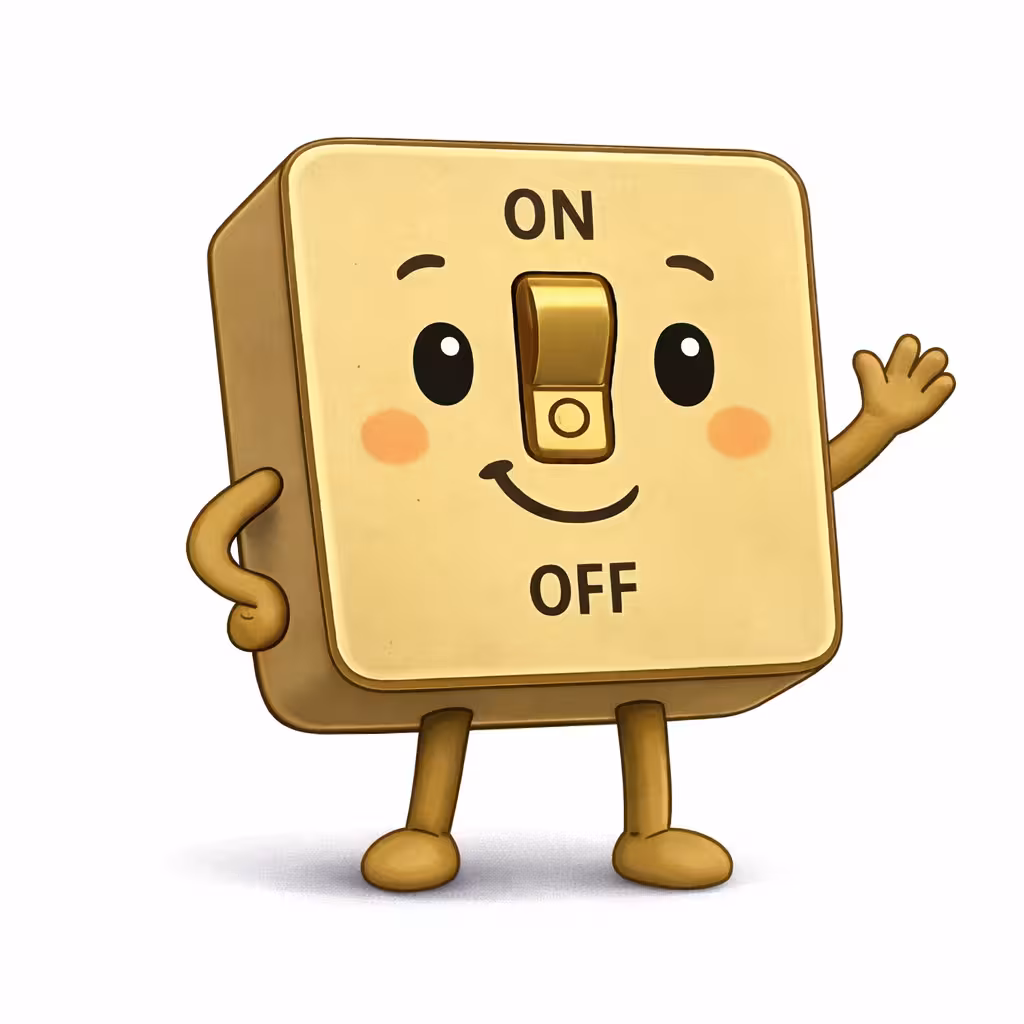 Schalterino – an oder aus aus Papa Stromi